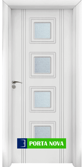 Интериорна врата серия Стандарт, модел 021 W, цвят Бял