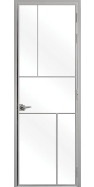 Стъклена врата серия Lusso L-10, Сив мат